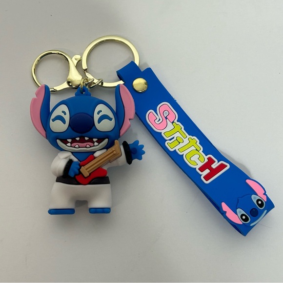 Disneys Stitch Elvis 3D Silicone Keychain NEW - Picture 10 of 12